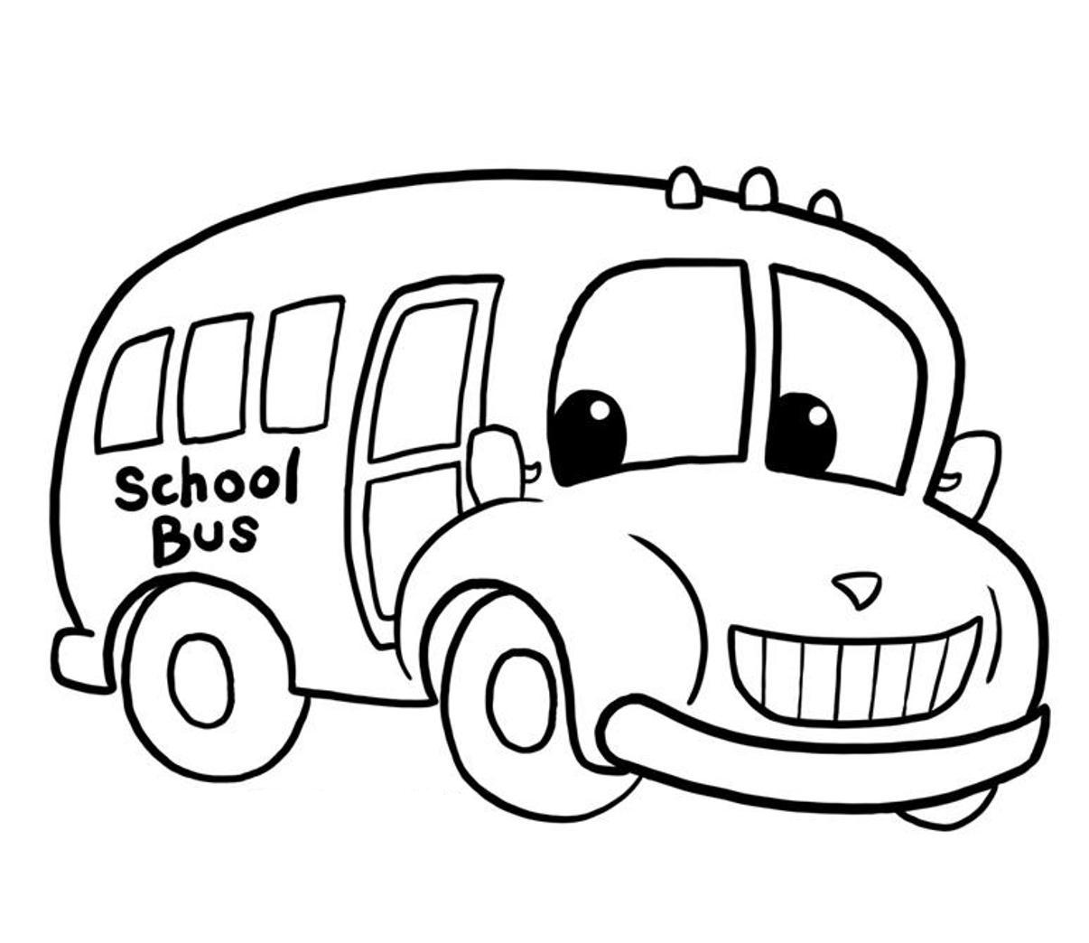 clipart bus black and white - photo #25