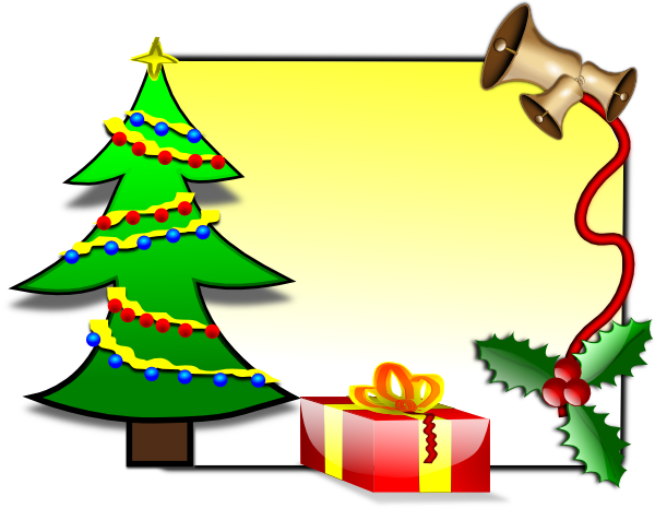 Christmas Card Template clip art - vector clip art online, royalty ...