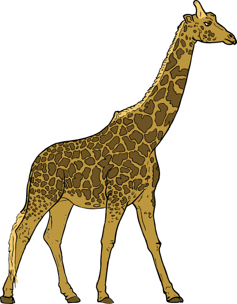 Giraffe clip art - vector clip art online, royalty free & public ...
