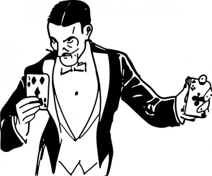 Magician Card Trick clip art - Download free Other vectors