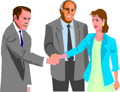 Pix For > Meeting People Clip Art