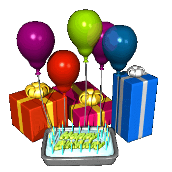 Happy Birthday Cake And Balloons - ClipArt Best