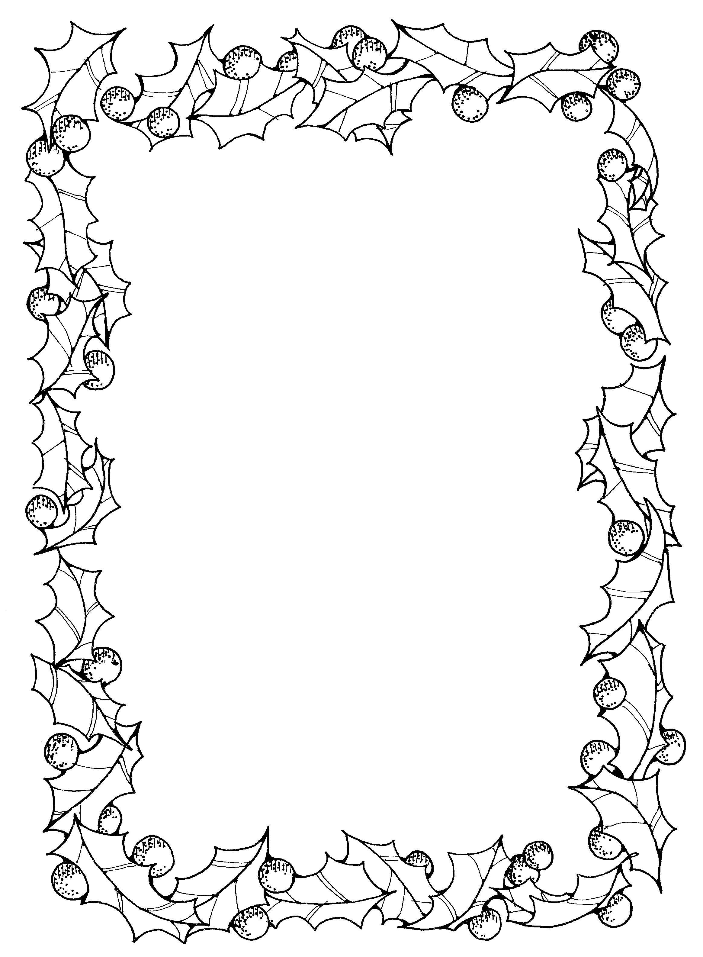 Black And White Christmas Borders - Cliparts.co