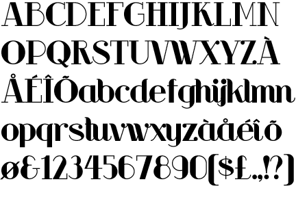 Free Deco Word Fonts - clip art images