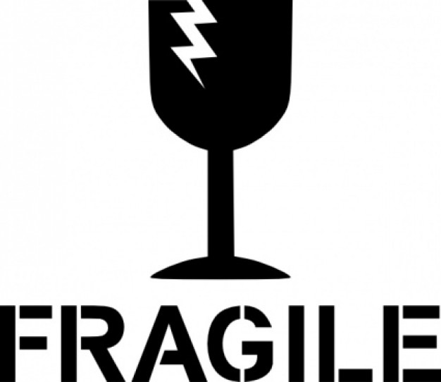 Fragile Sign clip art Vector | Free Download