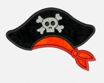 pirate hat applique – Etsy