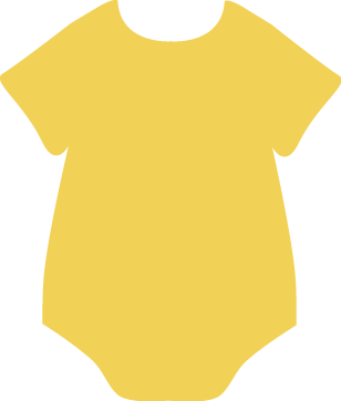 Yellow Onesie Clip Art - Yellow Onesie Image