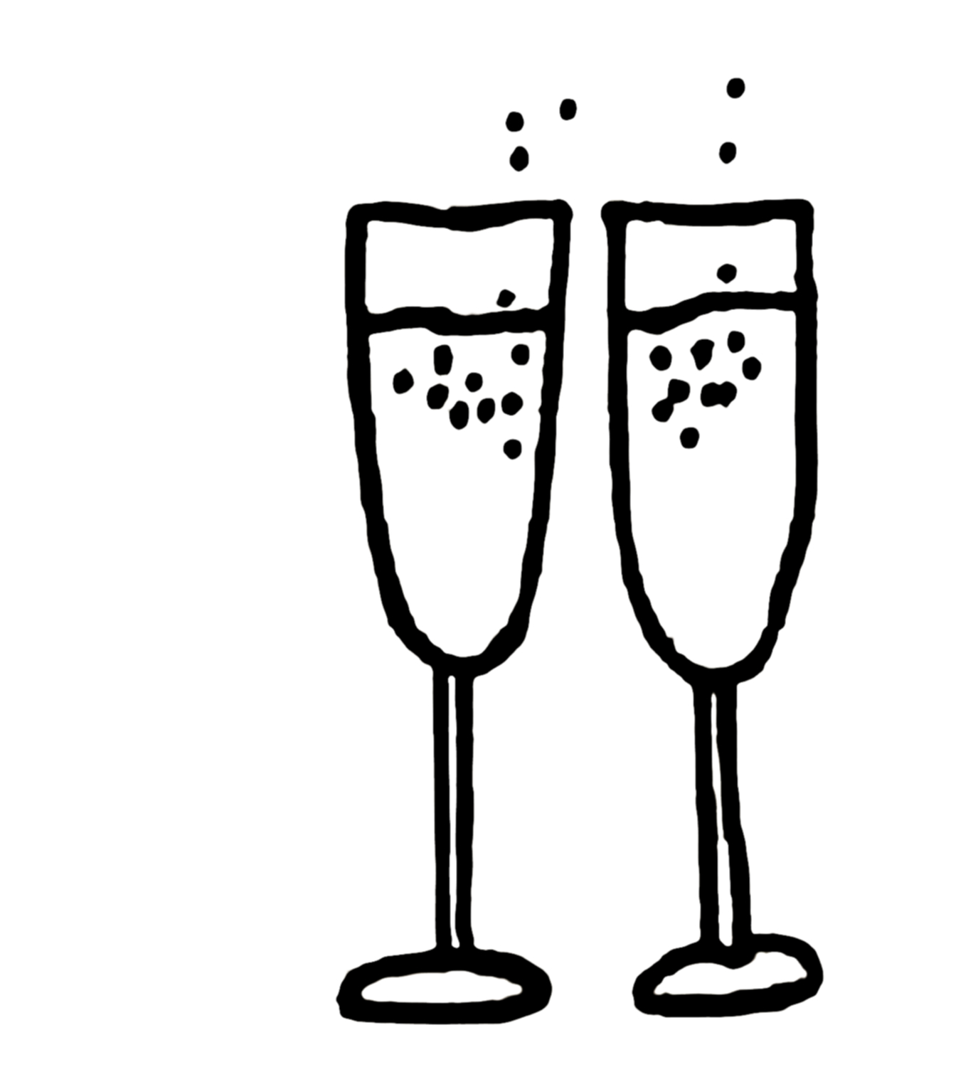 Images For > Champagne Glasses Clipart