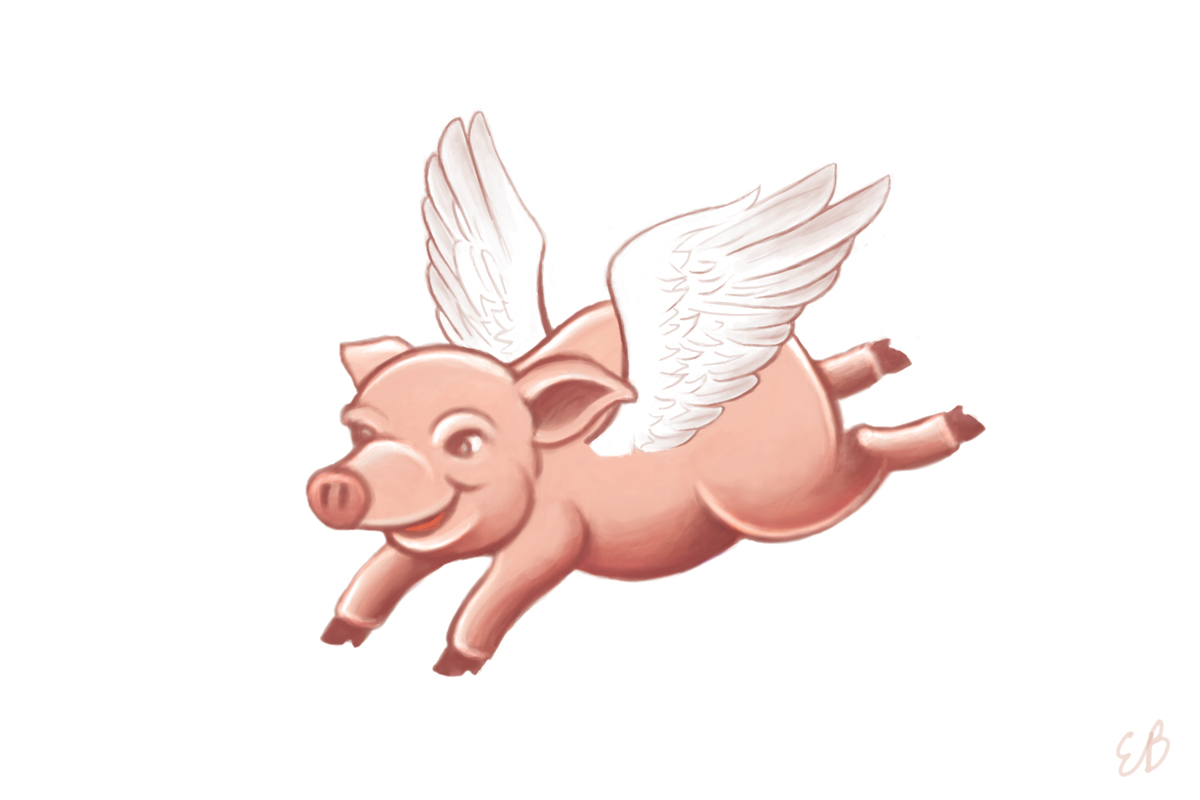 Images For > Flying Pig Drawing Cliparts.co