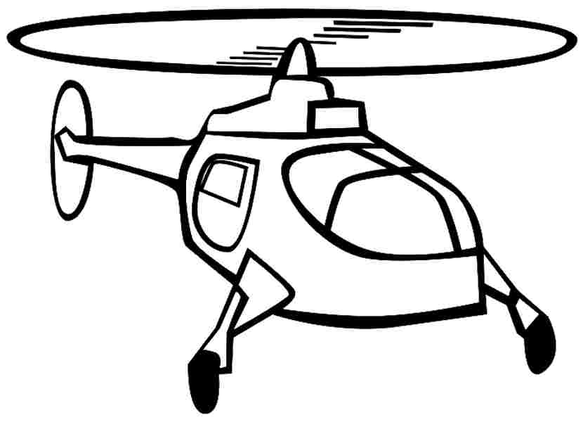 Coloring Sheets Transportation Helicopter Printable Free For Kids ...