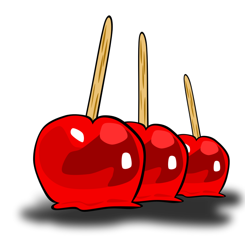 Clipart - Candied Apples