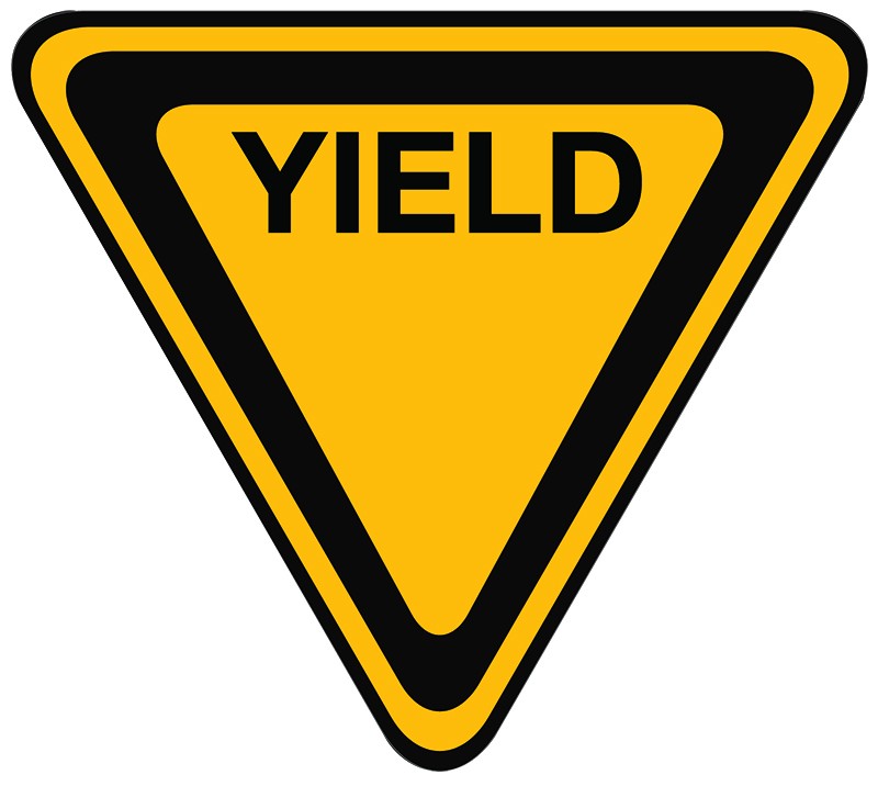 Yield Triangle Reverse Floor Sign : Customize it for FREE ...