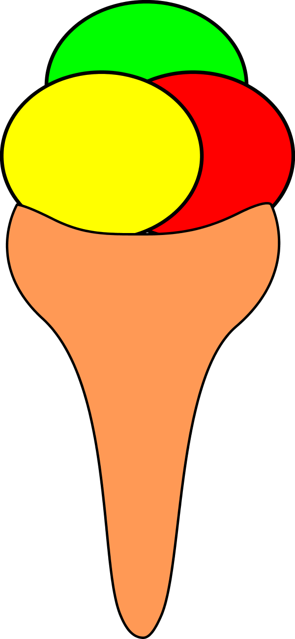 ice cream cone - vector Clip Art