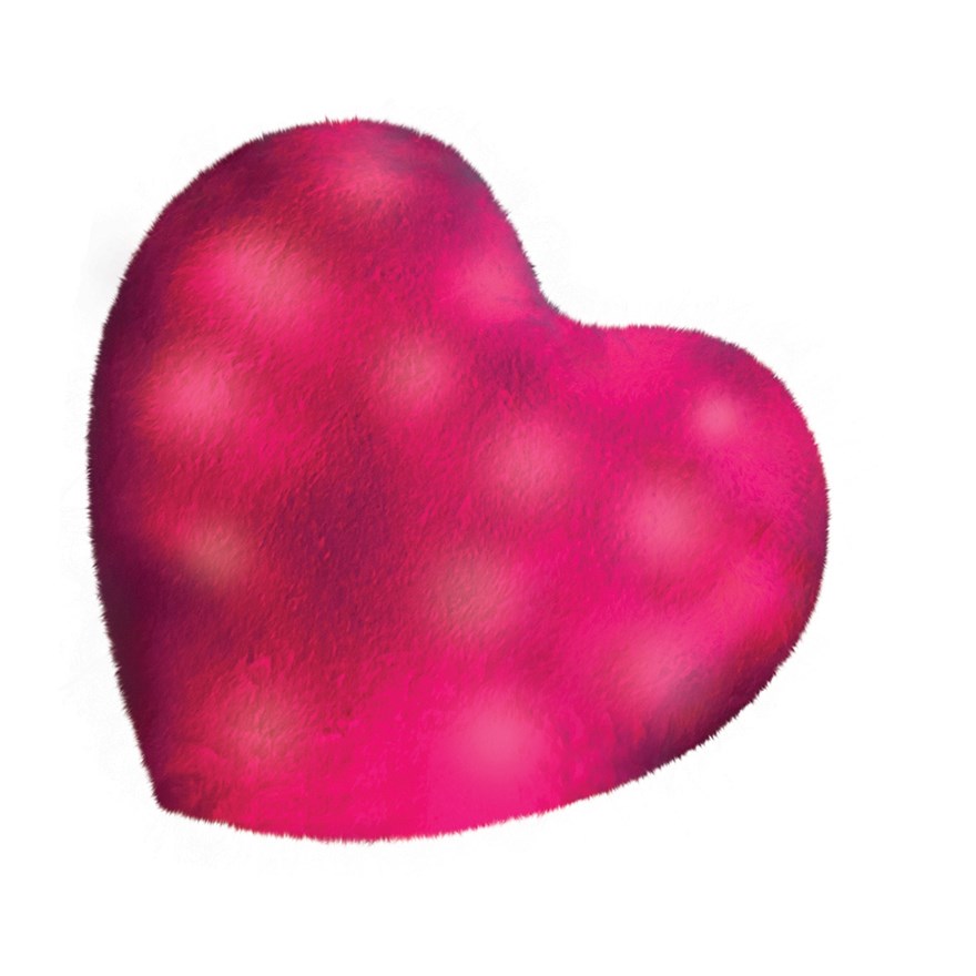 Bright Light Pillow Pink Heart - Soft Toys