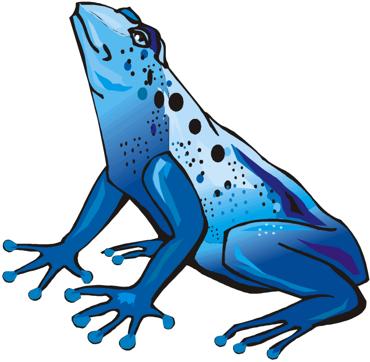 Blue Tree Frog Clip Art