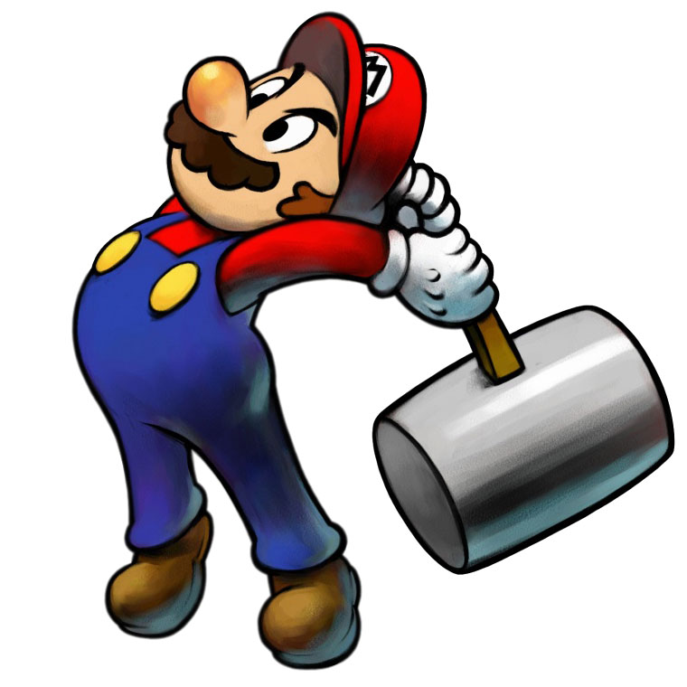 Mario - Hammer - Characters & Art - Mario & Luigi: Superstar Saga