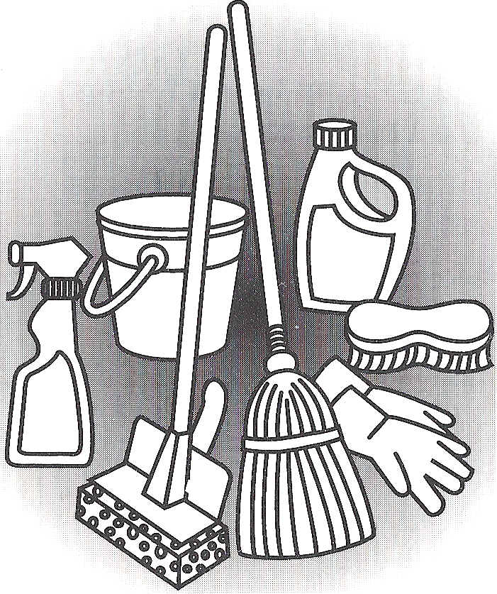 Cleaning Supplies Drawing Images & Pictures - Becuo