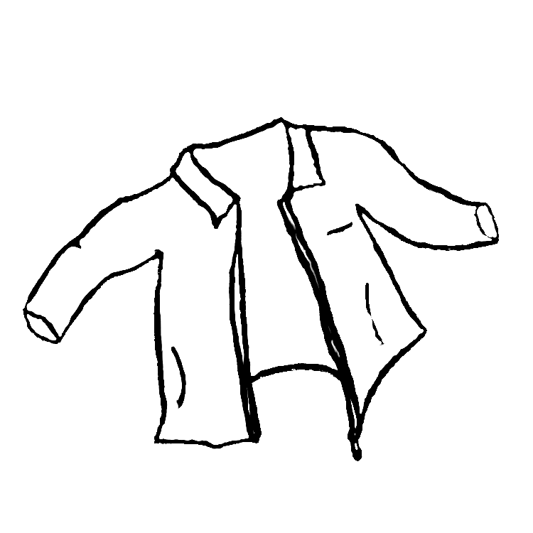 jacket clipart black and white - photo #5