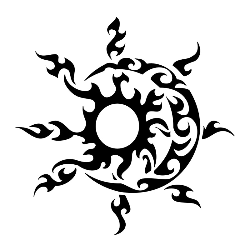 Sun And Moon Tattoo Design For Women Tattoo