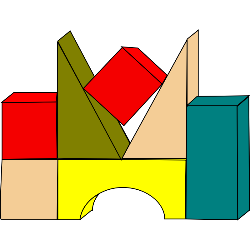 Clipart - Building Blocks
