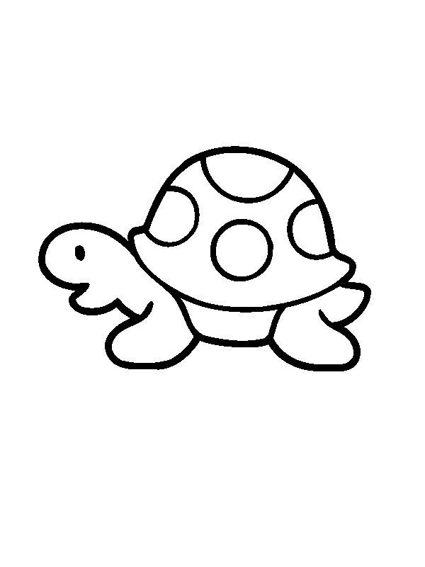 Baby Turtle For Little Children Coloring Pages Free Printable ...