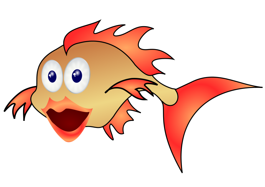 Gold Fish Clipart, vector clip art online, royalty free design ...