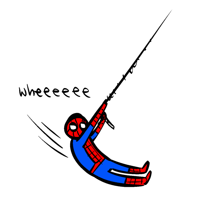 Nedroid Fun Times — "I wonder what Spider-Man is always thinking...