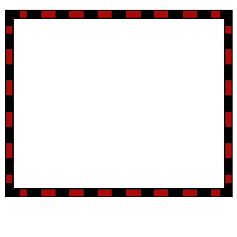 Clipart - border redBlack4x3.3