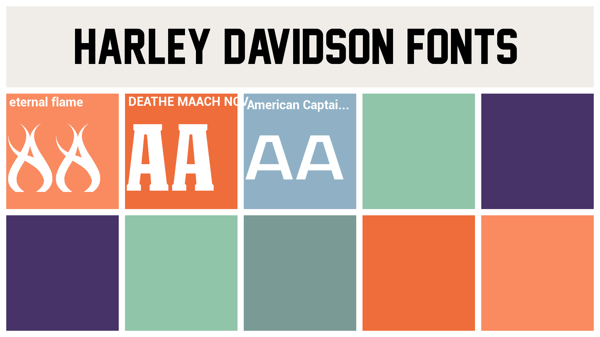 harley davidson fonts - eternal flame Font