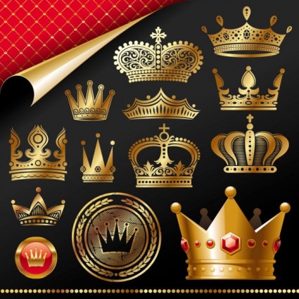 Crowns. Free vector in Adobe Illustrator ai ( .AI ), Encapsulated ...