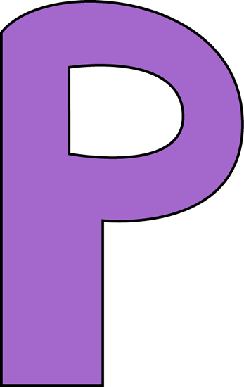 Purple Letter P Clip Art - Purple Letter P Image