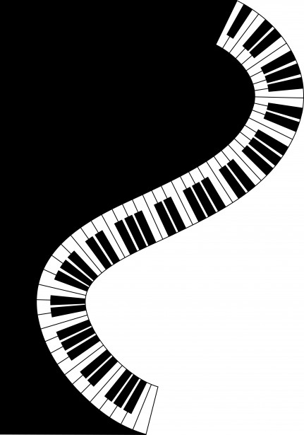 Piano Keyboard Waves Card Free Stock Photo - Public Domain Pictures