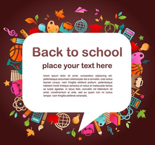 Free Creative Back To School Vector Material 01 » TitanUI