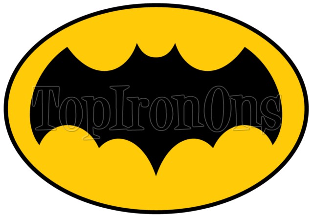 Batman Logo iron on Transfers