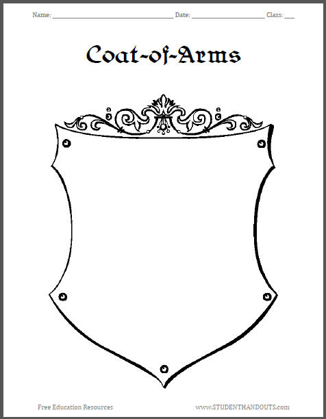 Medieval Coat-of-Arms Worksheet #3 | Student Handouts