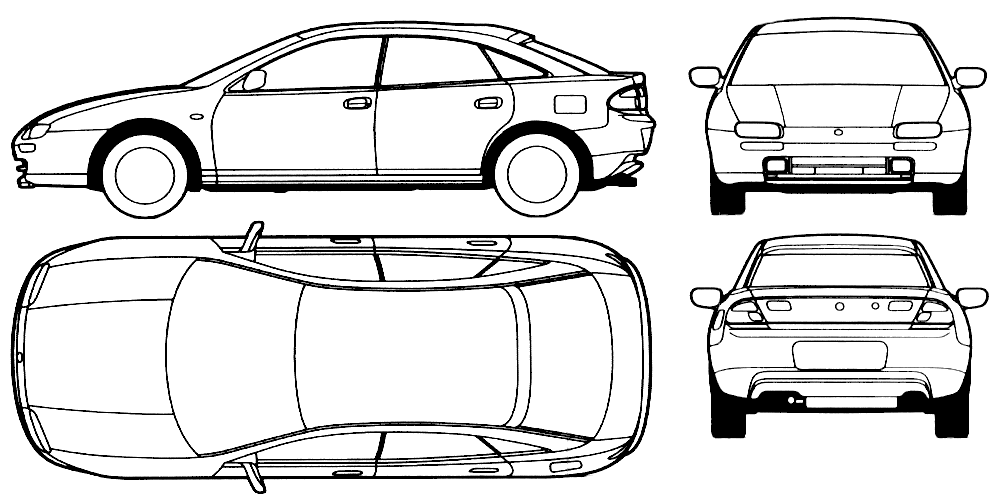 Car Drawing Top View | eSKAY