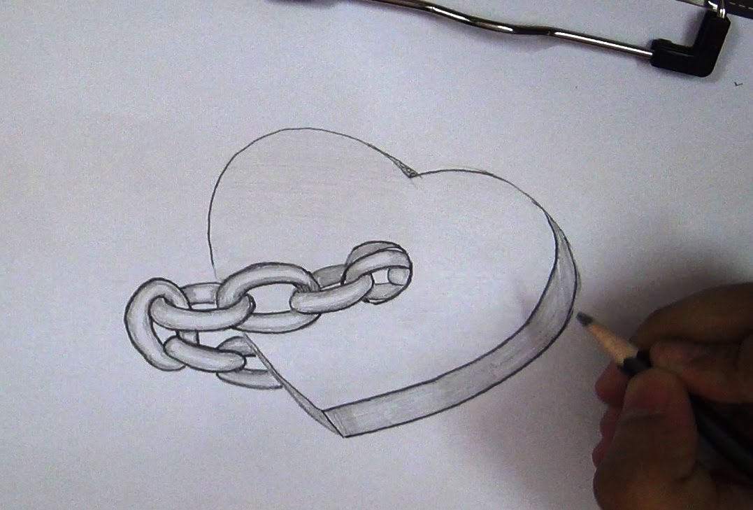 hand love pencil sketch drawing easy