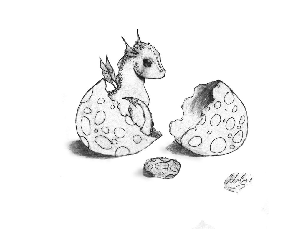 Baby Dragon Drawing | DrawingSomeone.com