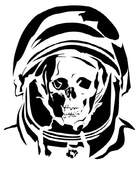 Bunny Skull Stencils on Stencil Revolution