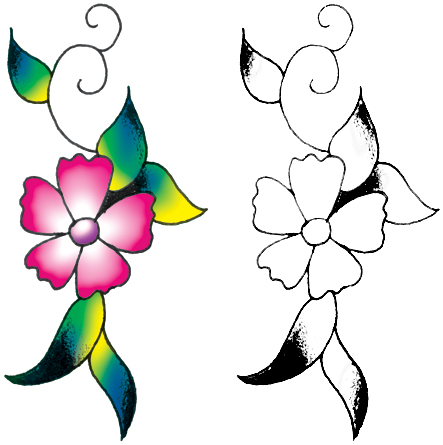 Tattoo Floral Designs - Cliparts.co