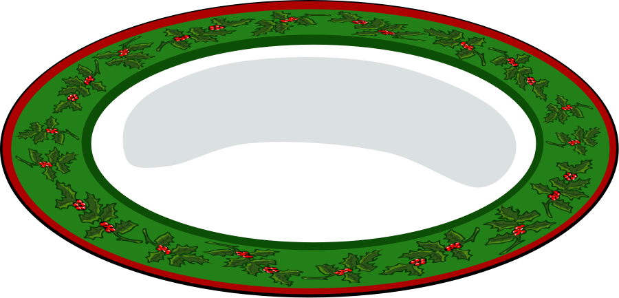 holiday_plate_Vector_Clipart.png