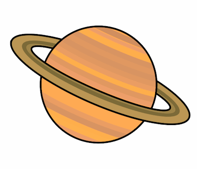 Drawing a cartoon planet