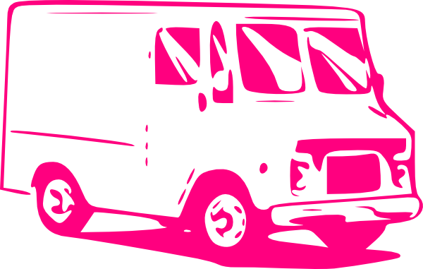 Pink Truck clip art - vector clip art online, royalty free ...