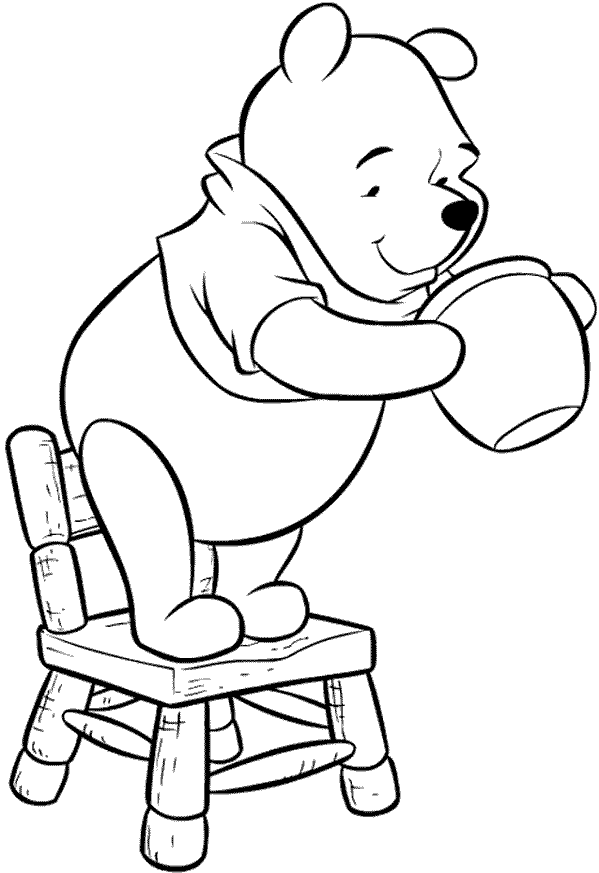 Winnie The Pooh Honey Pot Coloring Pages | download free printable ...