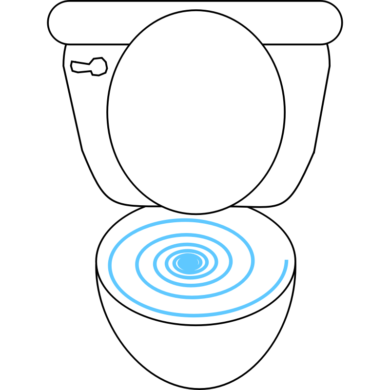 Clipart - Swirly Toilet
