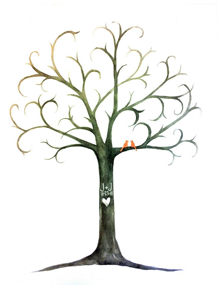 I love the outline of this tree! | Simple design | Pinterest