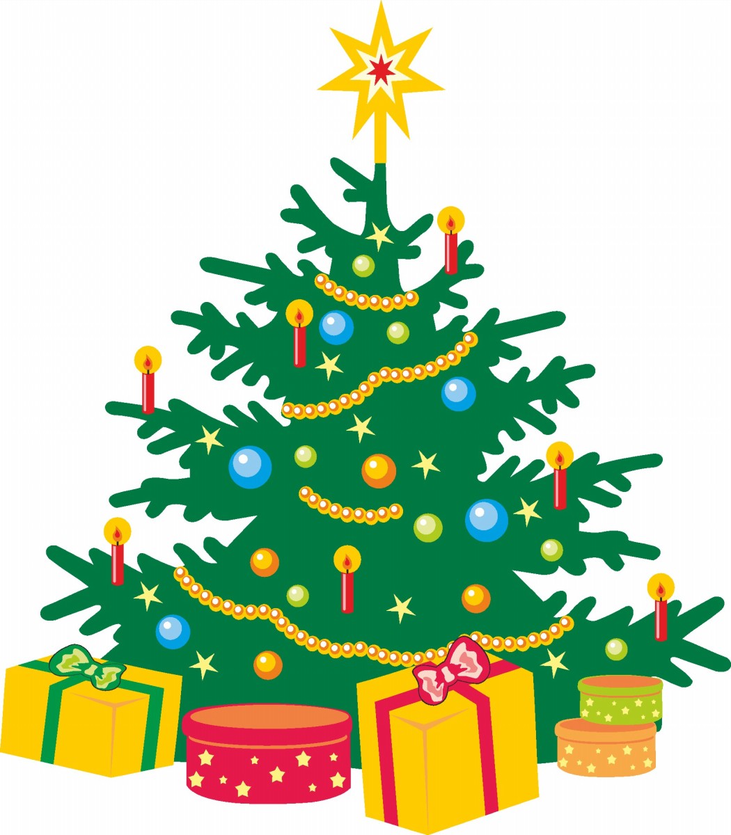 Images For > Cartoon Christmas Tree Background - Cliparts.co