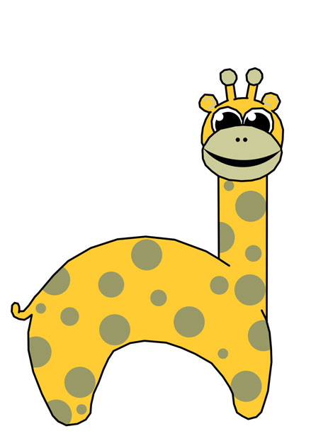 Giraffe Clip Art Free Stock Photo - Public Domain Pictures
