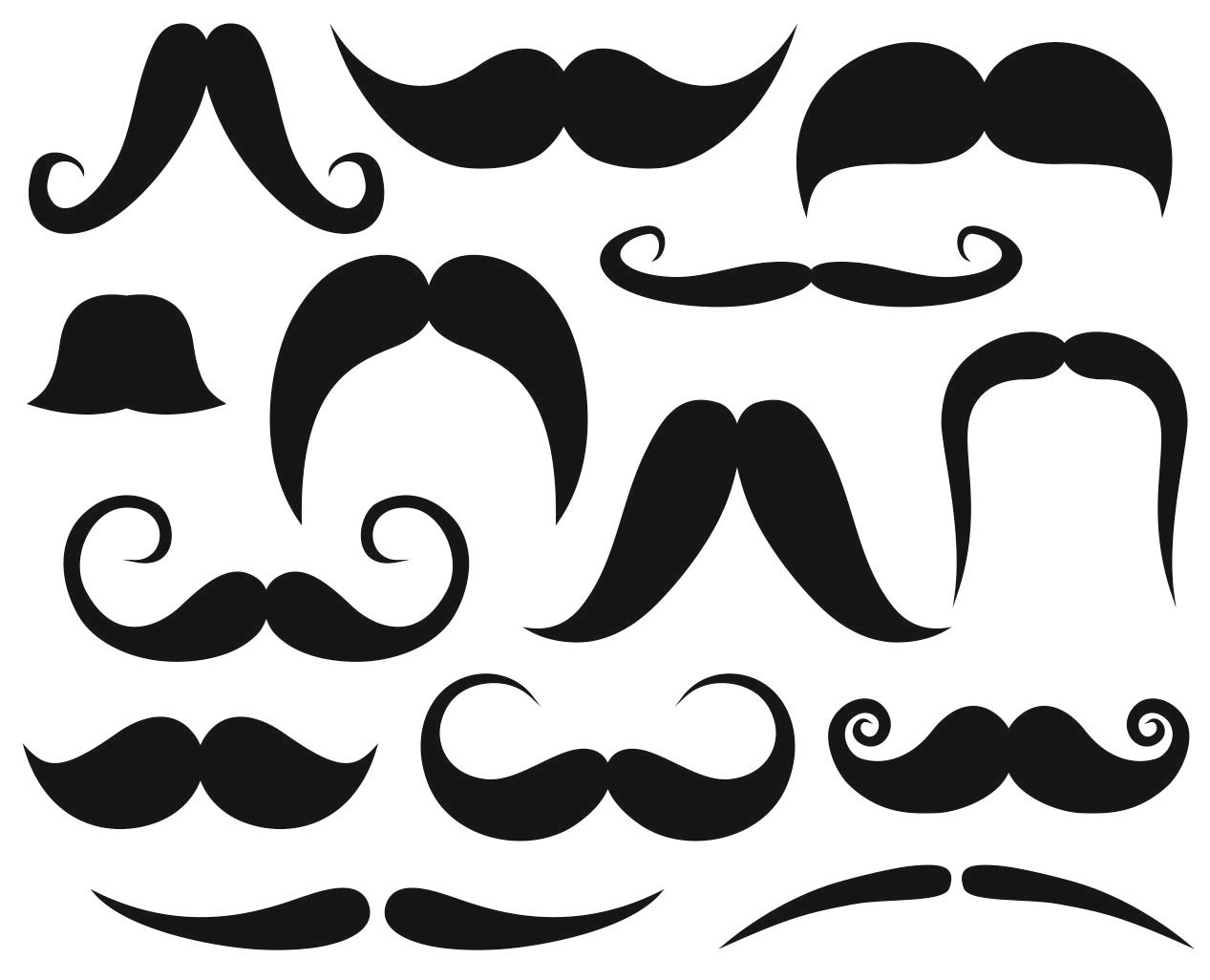 clipart moustache free vector - photo #33