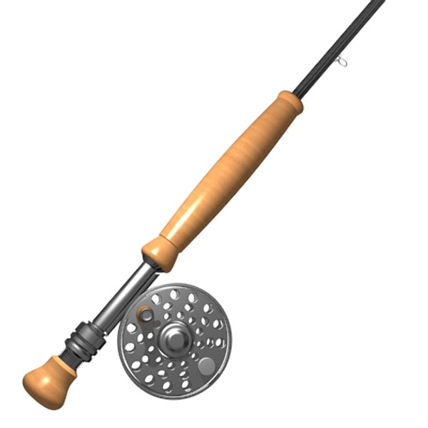 fly fishing rod reel 3d max - ClipArt Best - ClipArt Best